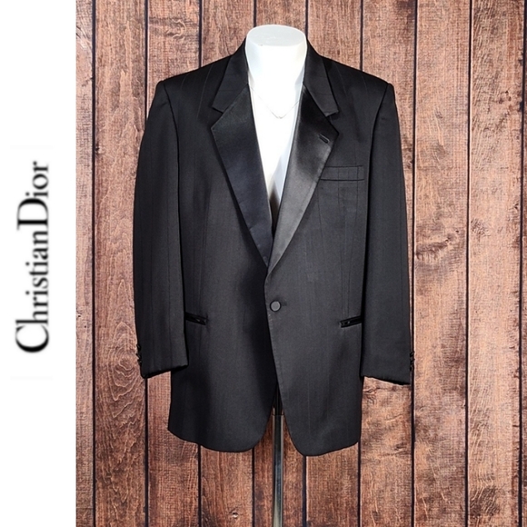 Dior Mens Black Formal Tuxedo Blazer Excellent Condition - Picture 1 of 9
